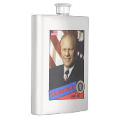 Gerald Ford Baseball Card Flachmann (Rechts)
