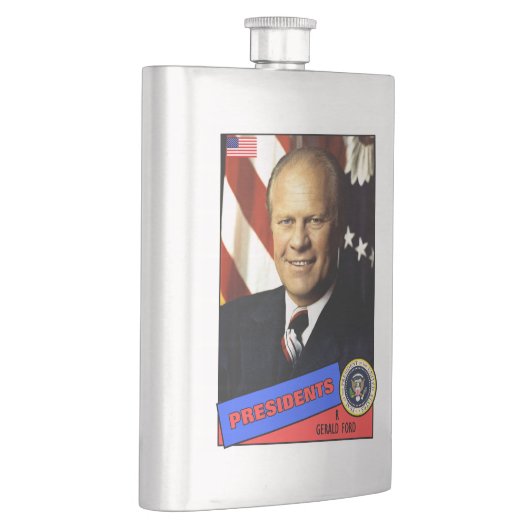 Gerald Ford Baseball Card Flachmann (Rechts)
