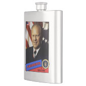 Gerald Ford Baseball Card Flachmann (Links)