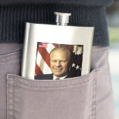 Gerald Ford Baseball Card Flachmann (Beispiel)