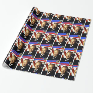 Gerald Ford Baseballkarte Geschenkpapier