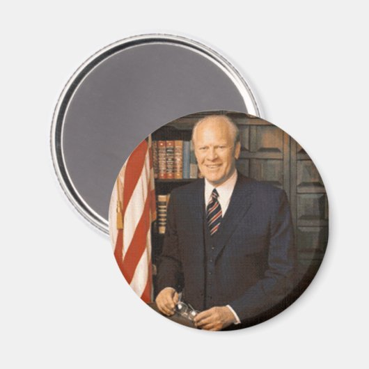Gerald Ford Magnet (Vorderseite/Rückseite)