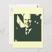 Gerald Ford Postkarte (Vorne/Hinten)