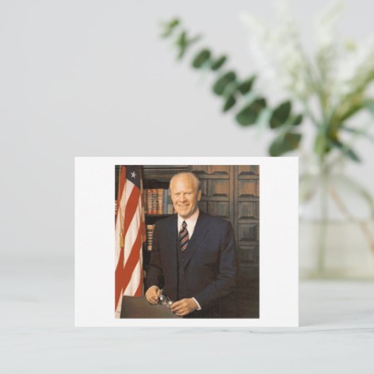 Gerald Ford Postkarte (Stehend Vorderseite)
