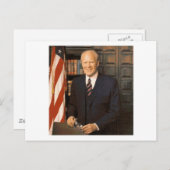 Gerald Ford Postkarte (Vorne/Hinten)