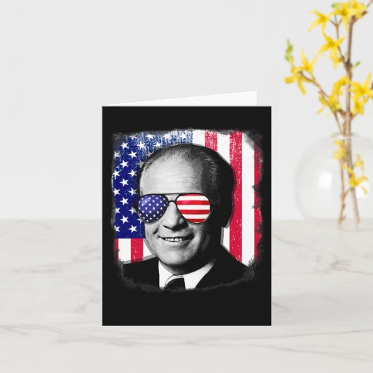 Gerald Ford US Flag 4. Juli Karte (Gelbe Blume)