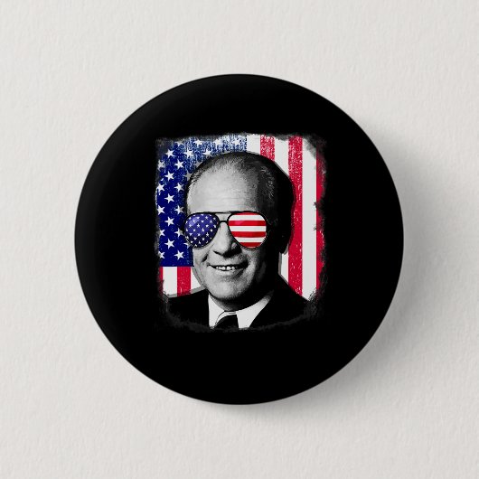 Gerald Ford US-Flagge 4. Juli Button (Vorderseite)
