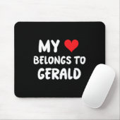 Gerald - Mein Herz gehört Gerald - Liebe Mousepad (Mit Mouse)
