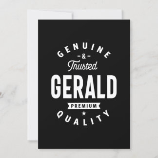 Gerald Personalisiert Name Birthday Einladung