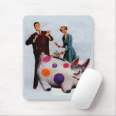 Gerald und Louise fütterte das Schwein Mousepad (Mit Mouse)