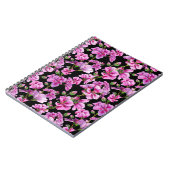 Geranazweige, Aquarellfarben-Rosa-Buds. Notizblock (Linke Seite)