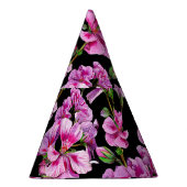 Geranazweige, Aquarellfarben-Rosa-Buds. Partyhütchen (Rechts)