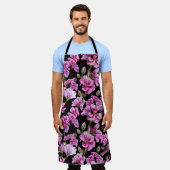 Geranazweige, Aquarellfarben-Rosa-Buds. Schürze (Getragen)