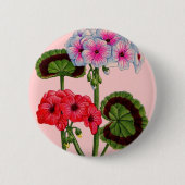 Geranien Button (Vorderseite)