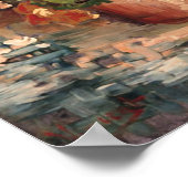 Geranien in einem Blumenpot Van Gogh Fine Art Poster (Ecke)