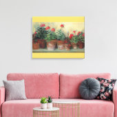 Geranien in Pots Leinwanddruck (Insitu (Wohnzimmer))
