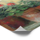 Geranien in Pots Poster (Ecke)