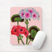 Geranien Mousepad (Mit Mouse)