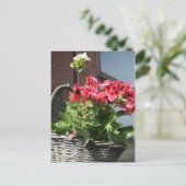 Geranien Postkarte (Stehend Vorderseite)