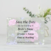 Geranien und Immergrün Save The Date (Stehend Vorderseite)