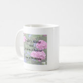 Geranien und Periwinkle Kaffeetasse (Vorderseite Links)