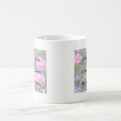 Geranien und Periwinkle Kaffeetasse (Mittel)