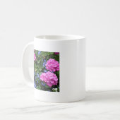 Geranien und Periwinkle Kaffeetasse (Vorderseite Links)