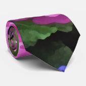 Geranien und Periwinkle Krawatte (Gerollt)