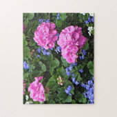 Geranien und Periwinkle Puzzle (Vertikal)
