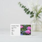 Geranien und Periwinkle Visitenkarte (Stehend Vorderseite)