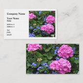 Geranien und Periwinkle Visitenkarte (Vorne/Hinten)