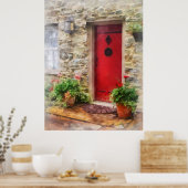 Geranien von Red Door Poster (Küche)
