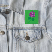 Geranienblumen Button (Beispiel)