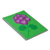 Geranienblüten Notizblock (Rechte Seite)