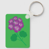 Geranienblüten Schlüsselanhänger (Rückseite)