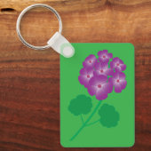 Geranienblüten Schlüsselanhänger (Vorderseite)
