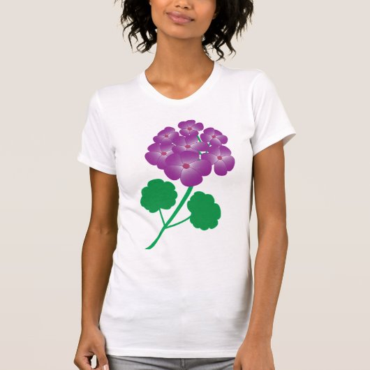 Geranienblüten T-Shirt (Vorderseite)
