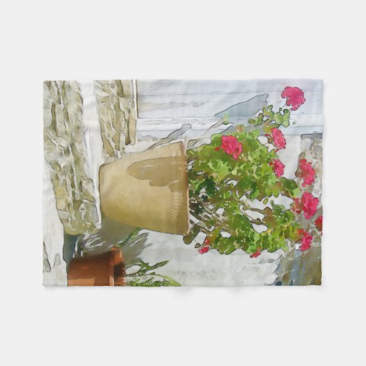 Geranine Fleecedecke (Vorderseite (Horizontal))