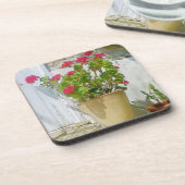 Geranine Getränkeuntersetzer (Linke Seite)