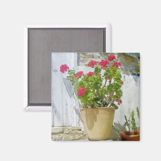 Geranine Magnet (Vorderseite/Rückseite)