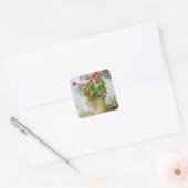 Geranine Quadratischer Aufkleber (Umschlag)