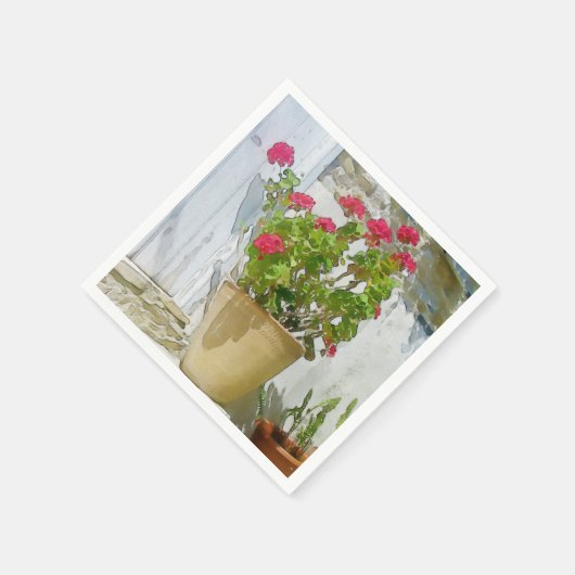 Geranine Serviette (Ecke)