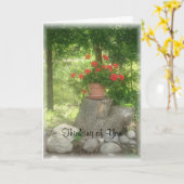 geranium1card, Denken Sie an Sie Karte (Gelbe Blume)