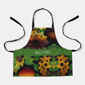 Geranium 3D Abstrakt Geometrisches Muster Schürze (Vorderseite)