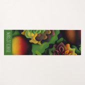 Geranium 3D Abstrakt Geometrisches Muster Yogamatte (Vorderseite (Horizontal))