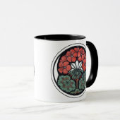 Geranium Art Nouveau Tasse (VorderseiteRechts)