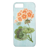 Geranium auf altem Denim Case-Mate iPhone Hülle (Rückseite)