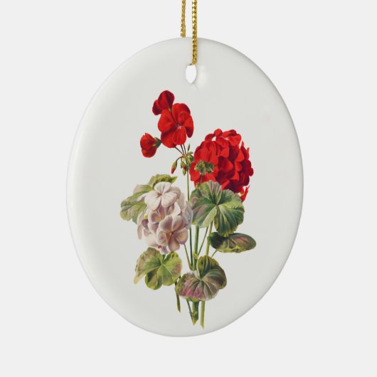 Geranium, Baum Keramik Ornament (Rechts)