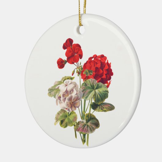 Geranium, Baum Keramik Ornament (Links)