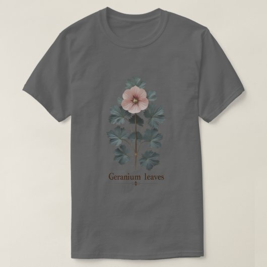 Geranium-Blätter für Shirt-Design 2 T-Shirt (Design vorne)